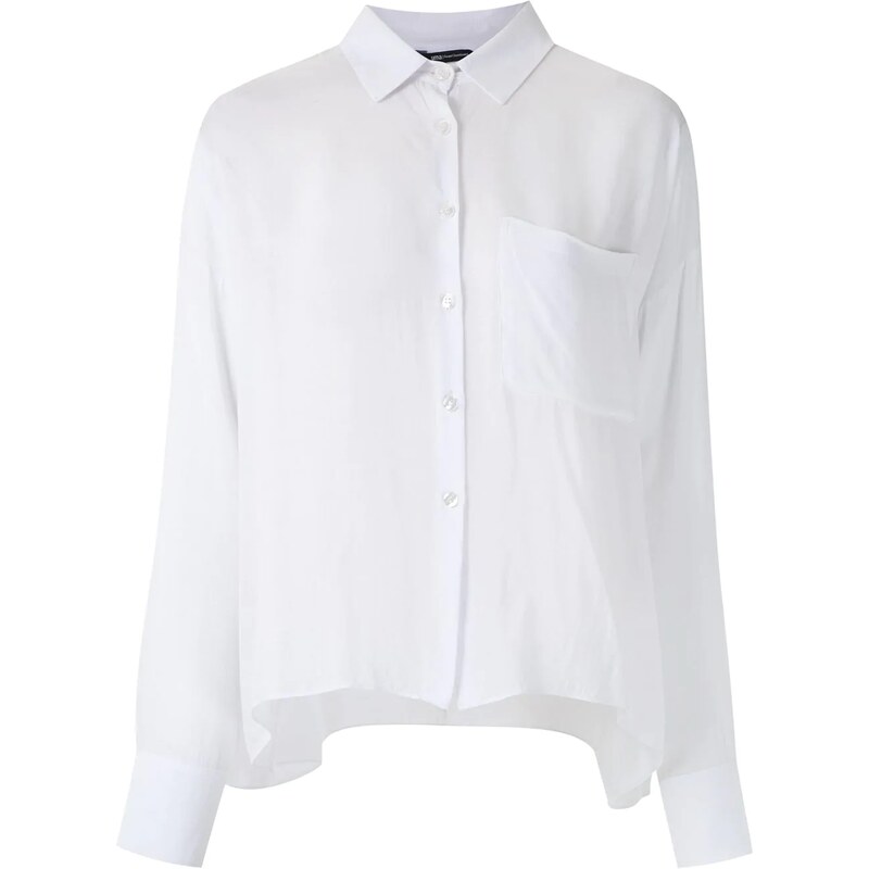 Uma  Raquel Davidowicz Camisa Babylon com bolso - BRANCO 