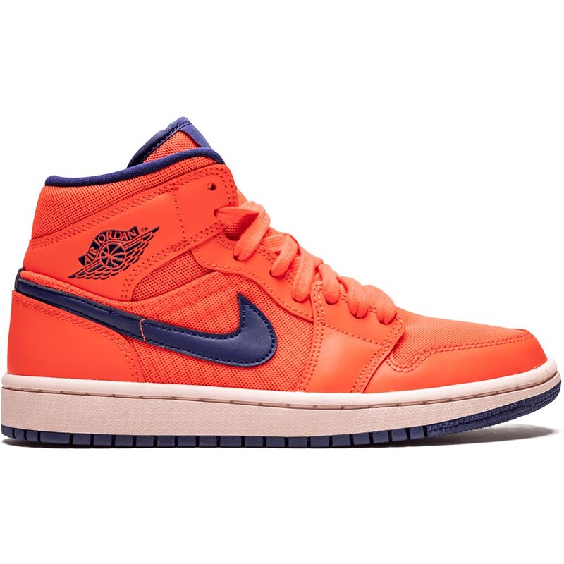 Jordan Tênis cano médio Air Jordan 1 - Laranja 