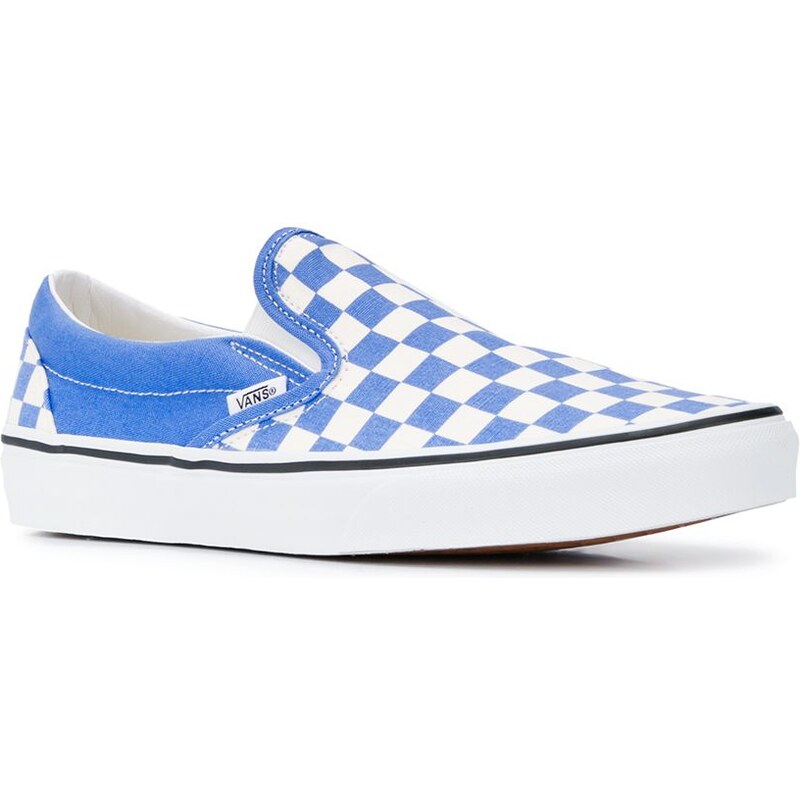 Vans Tênis slip-on xadrez - Azul 