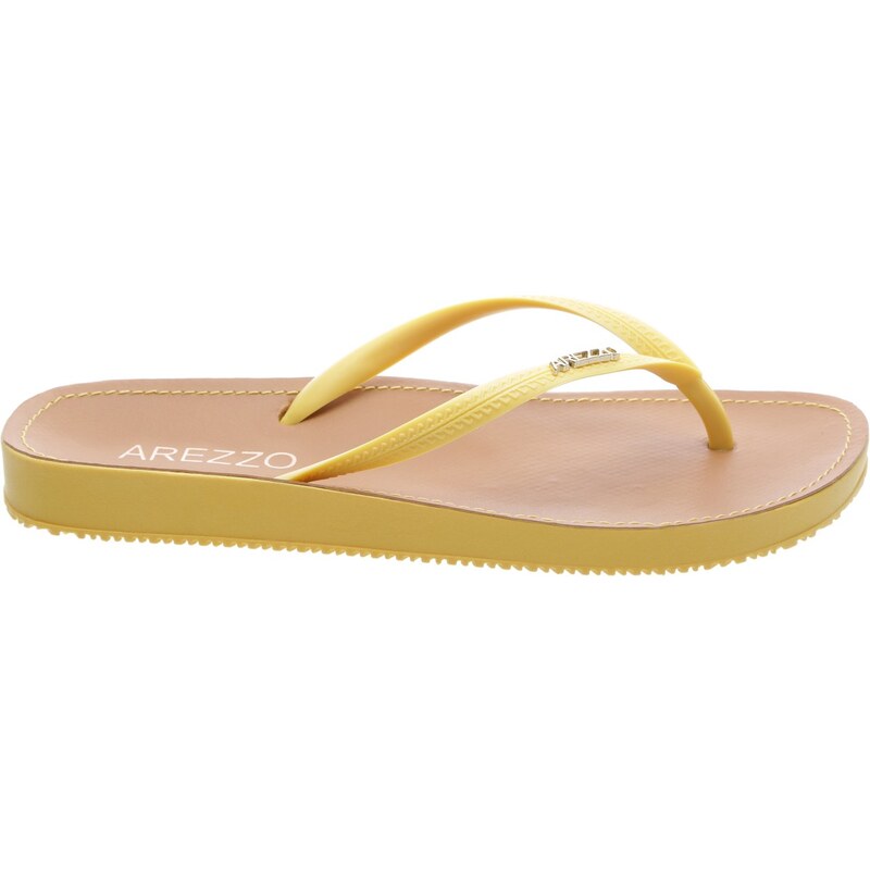 Arezzo Chinelo Beach Chic Amarelo Outstore GLAMI .br