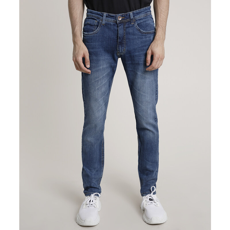 Calça Jeans Levis Masculina 501 Original Azul Escura