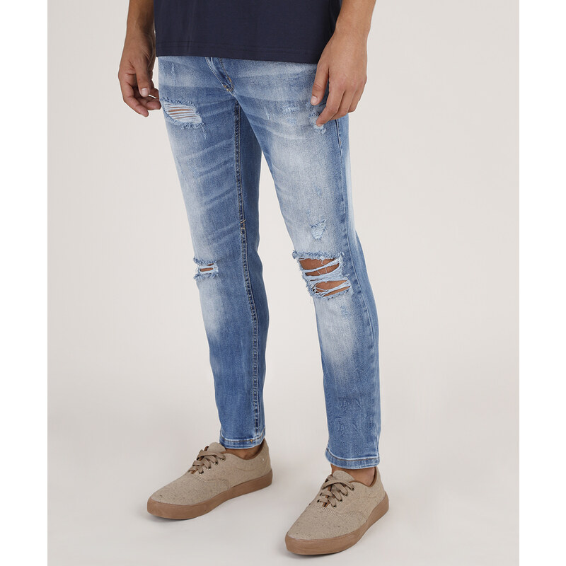 Calça saruel fashion masculina jeans c&a