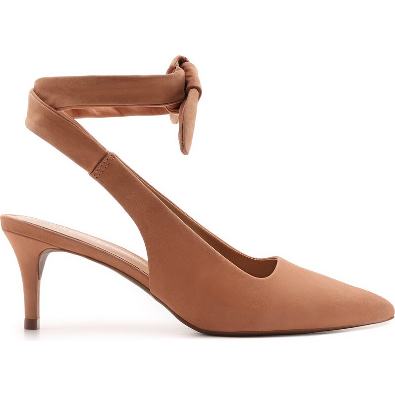 Scarpin nobuck hot sale nude