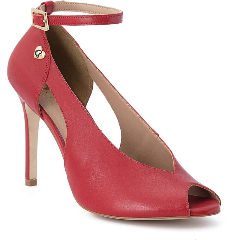 Sandalia vermelha hot sale carmen steffens