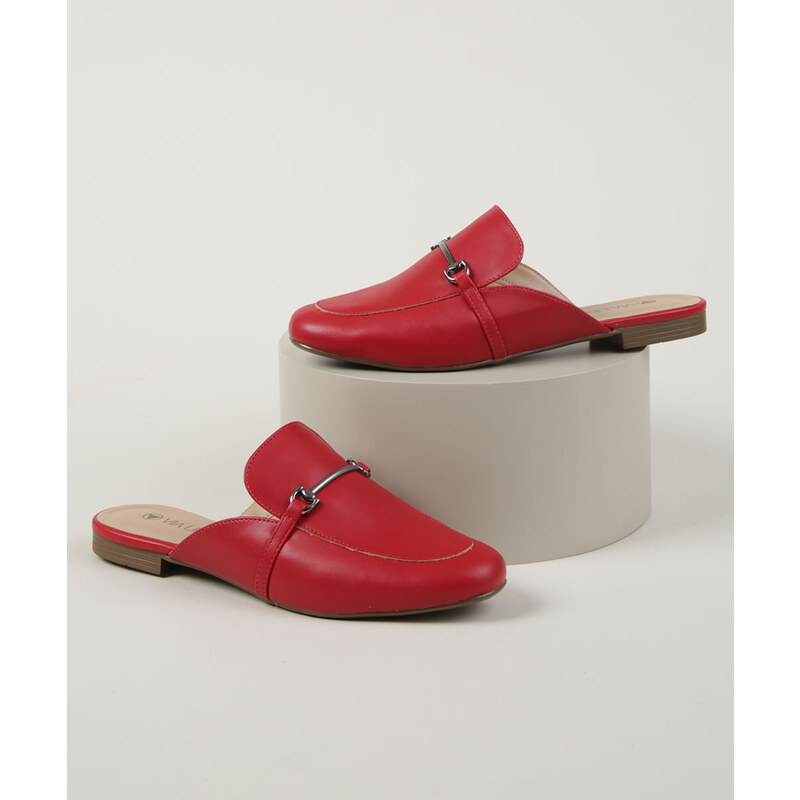 Mule store feminino vermelho