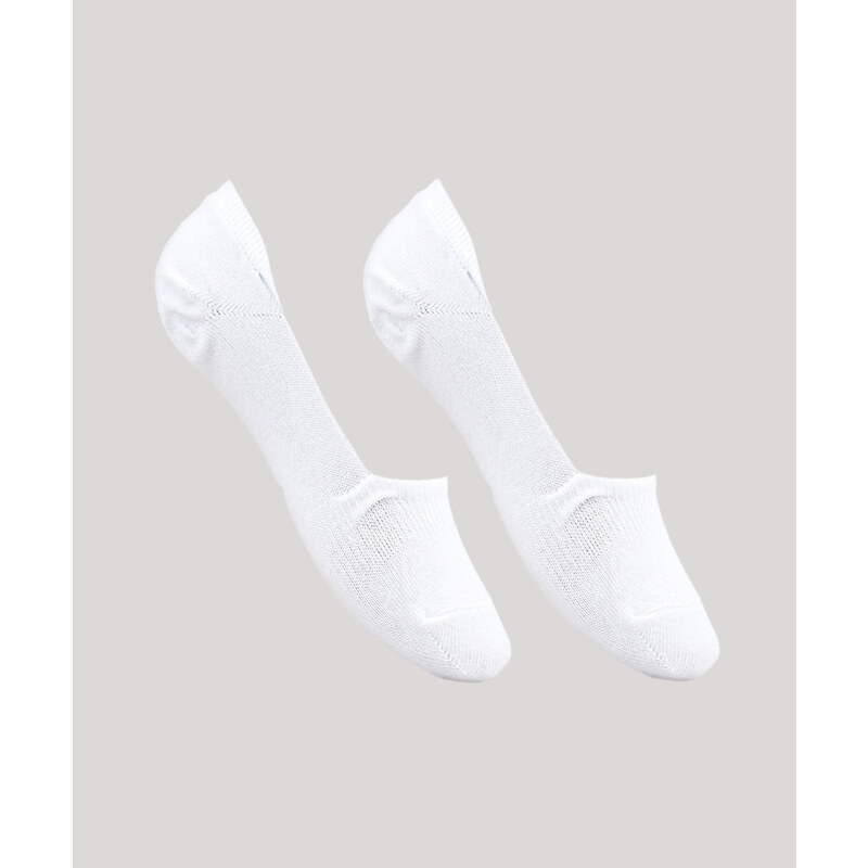 C&A Kit de 2 Meias Femininas Invisíveis Branco