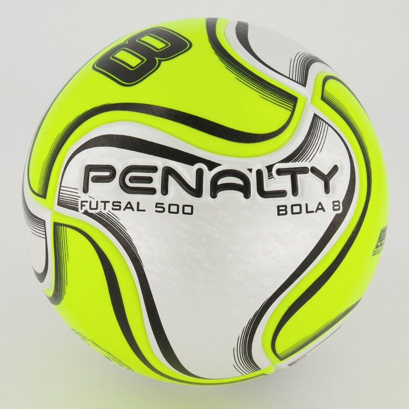 Bola Penalty 8 X Futsal Branca e Amarela