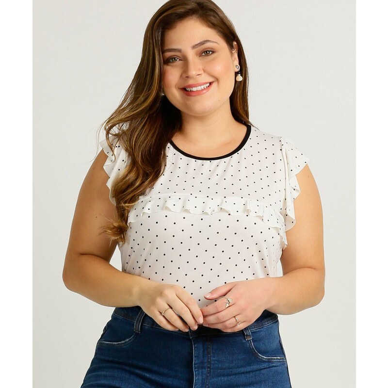 Blusa Manga Curta Tecido Liso em Viscose Italiana Premium de