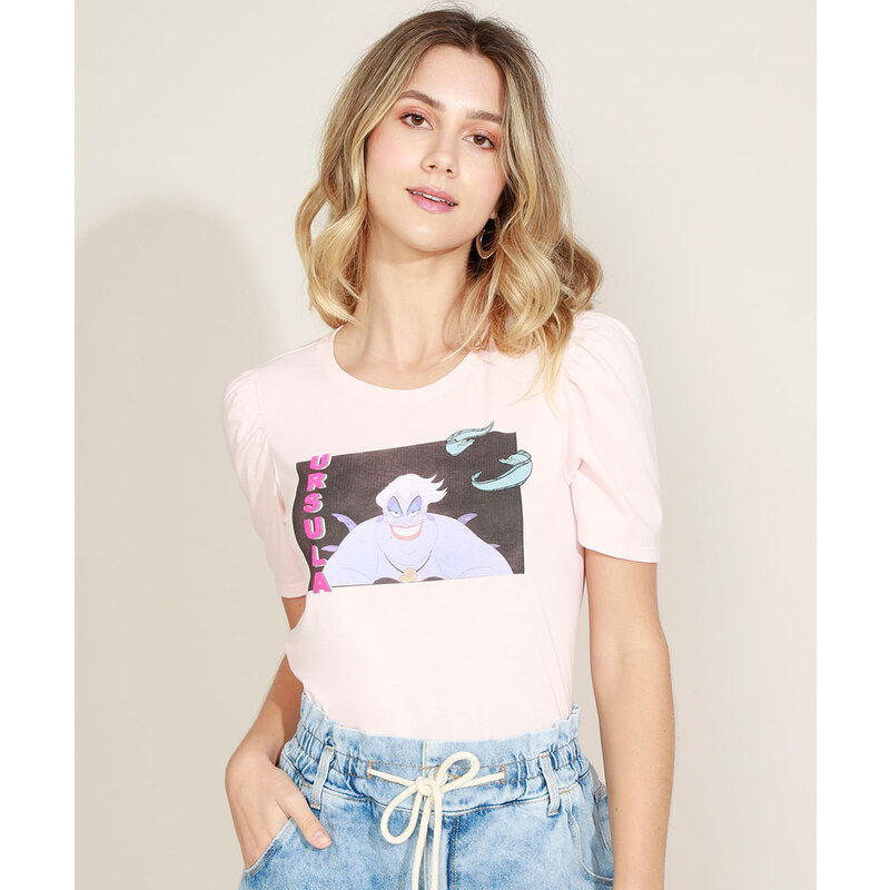 Disney Camiseta feminina Lilo & Stitch com desenho colorido com texto,  Preto, G