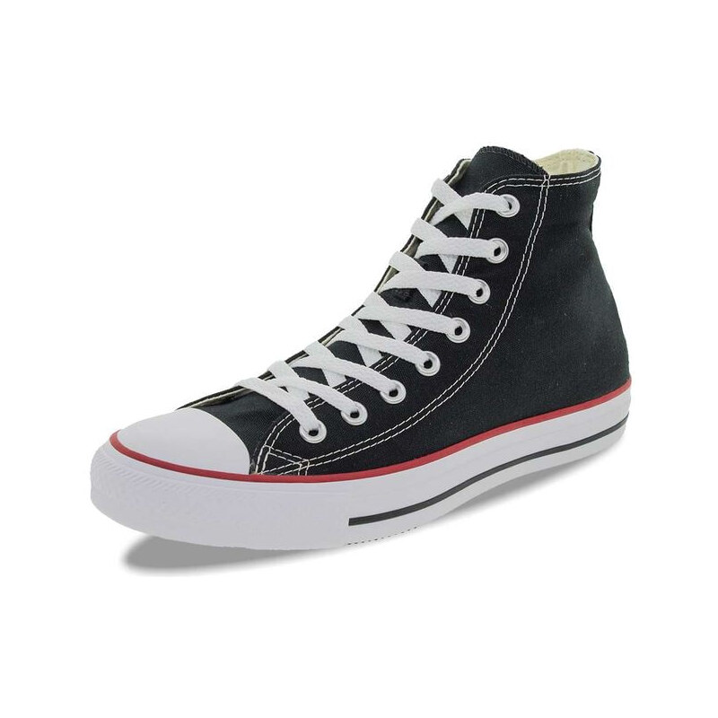 Tênis Converse All Star Chuck Taylor Cano Médio Preto e Branco - FutFanatics