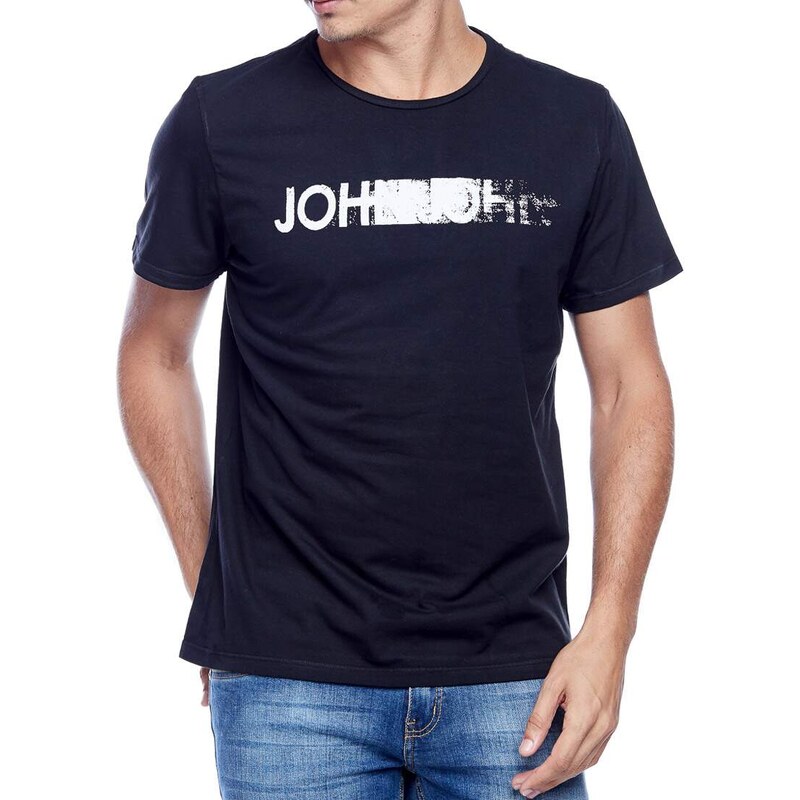 Camisa John John Masculina Fire Skull Branca 