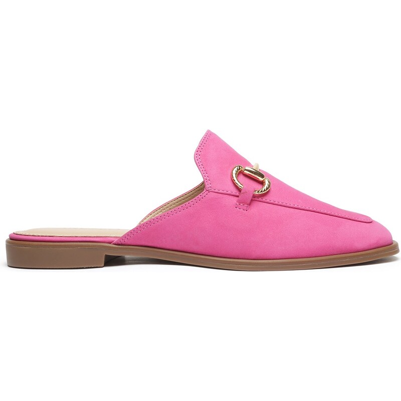 Mule Mocassim Nobuck Rosa Arezzo GLAMI .br