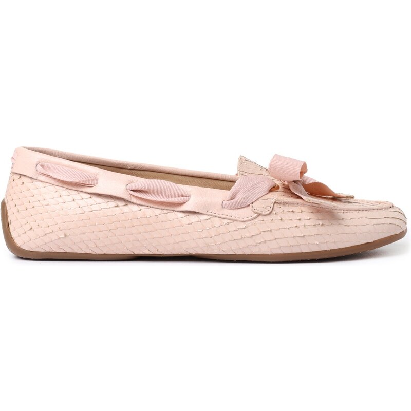 Mocassim Rosa Couro Snake Francesca Arezzo GLAMI .br