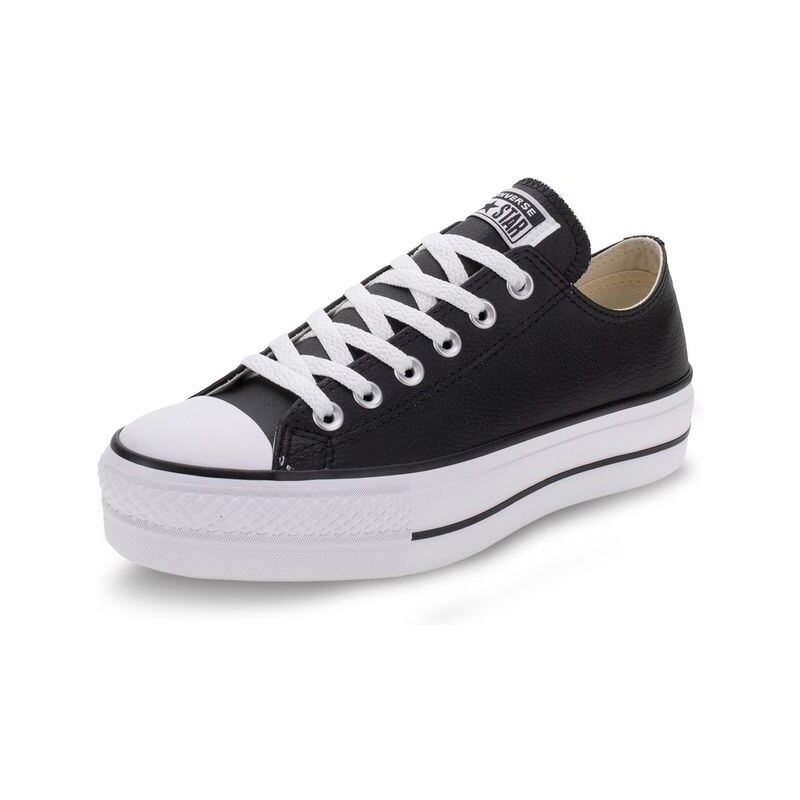 Tênis Converse Chuck Taylor All Star Ox Lift Couro Platform Preto