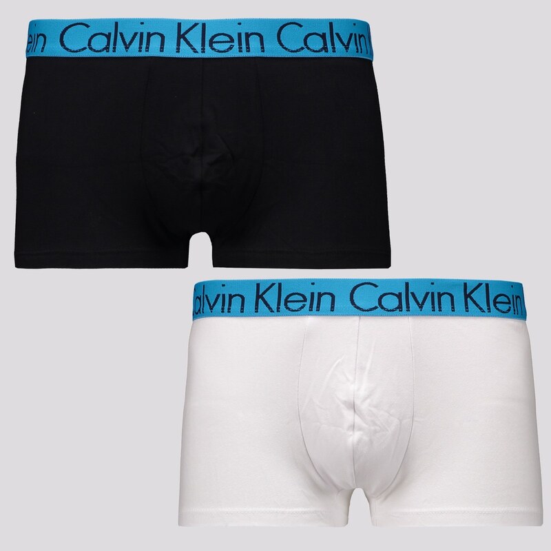 Kit de 2 Cuecas Calvin Klein Cotton Branca e Preta
