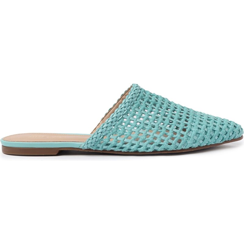 Mule Azul Tress Bico Fino Arezzo GLAMI .br