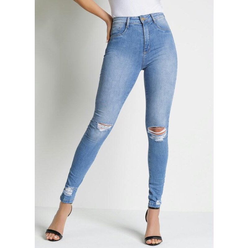 Calça jeans legging super 2024 lipo