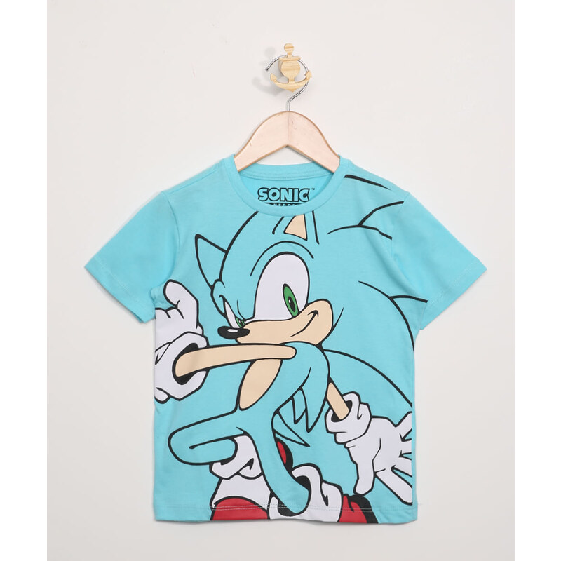 Camiseta Infantil Sonic the Hedgehog