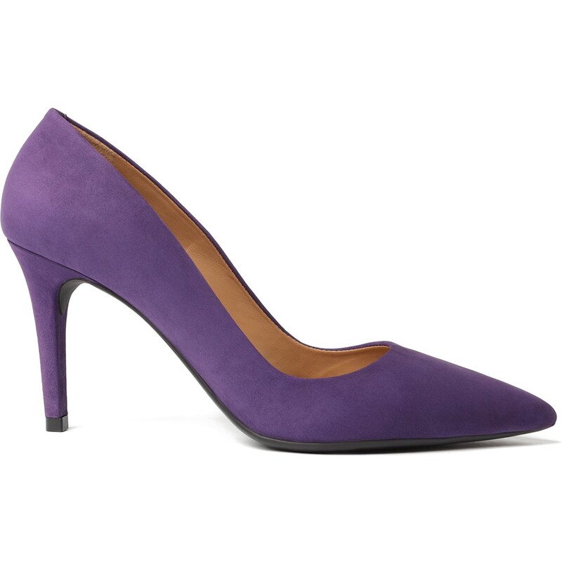 Scarpin Roxo Nobuck Salto Fino Roxo Real Arezzo GLAMI .br