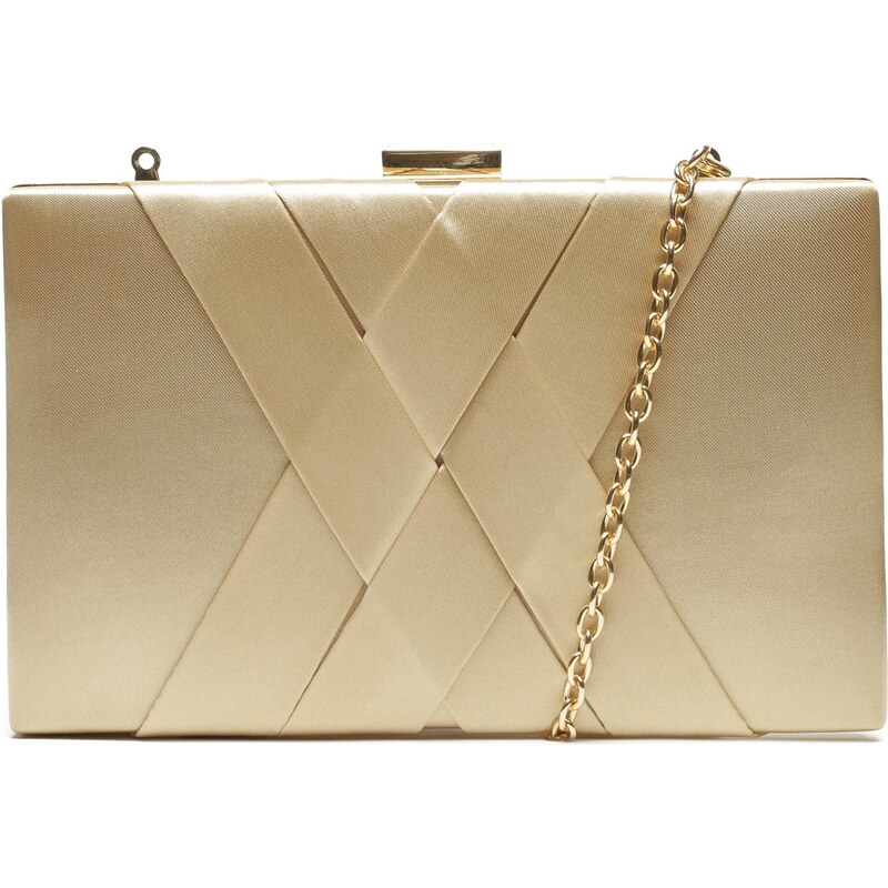 Clutch Cetim Corrente Pequena Platino Arezzo GLAMI .br