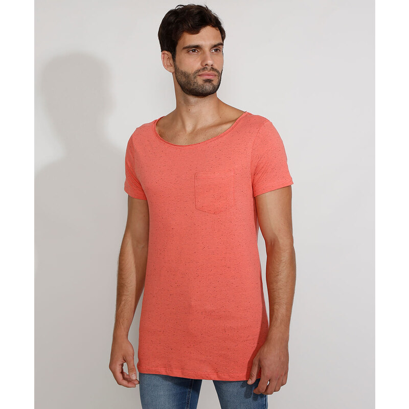 T shirt gola canoa masculina