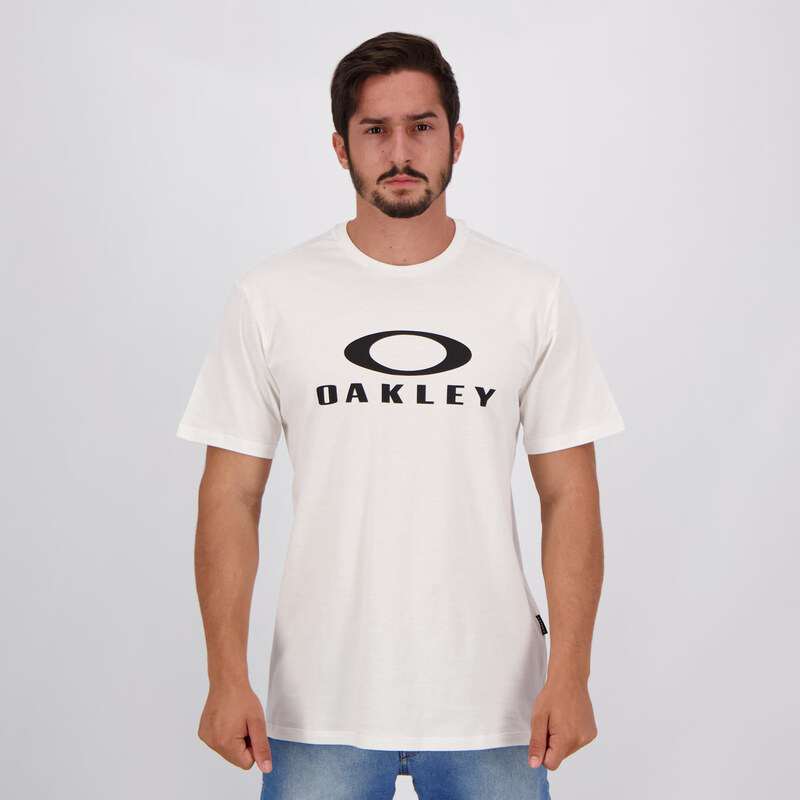 Camiseta Oakley Manga Longa Bark Heather Tee Branca Original