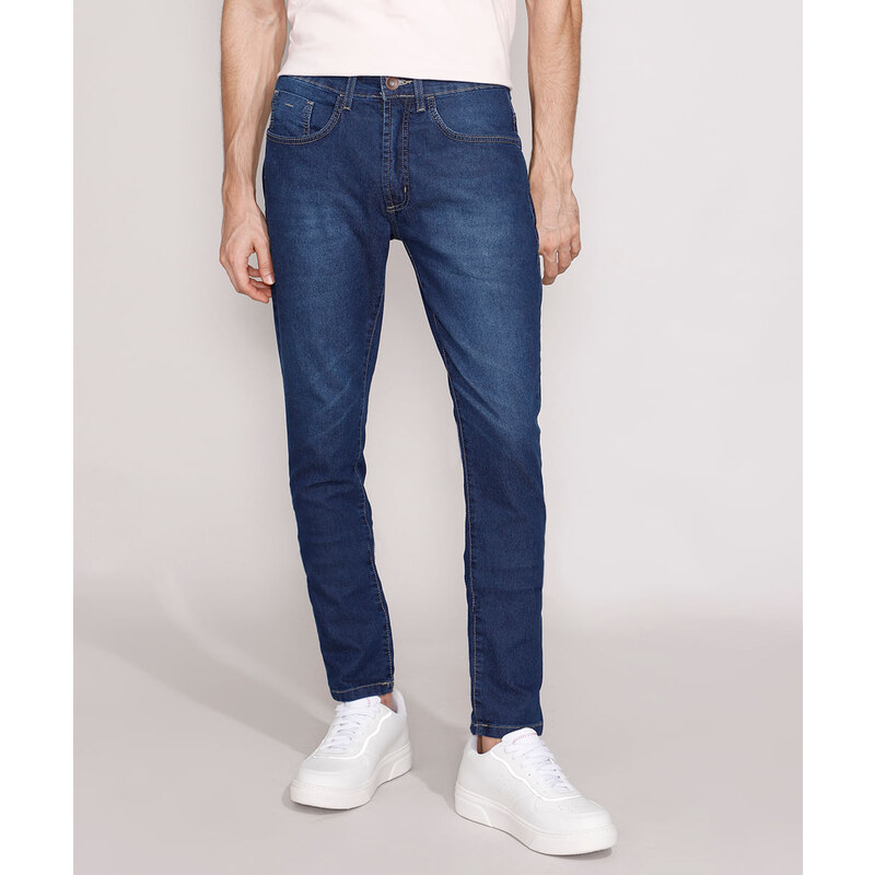 C&A Calça Jeans Masculina Slim Azul Médio