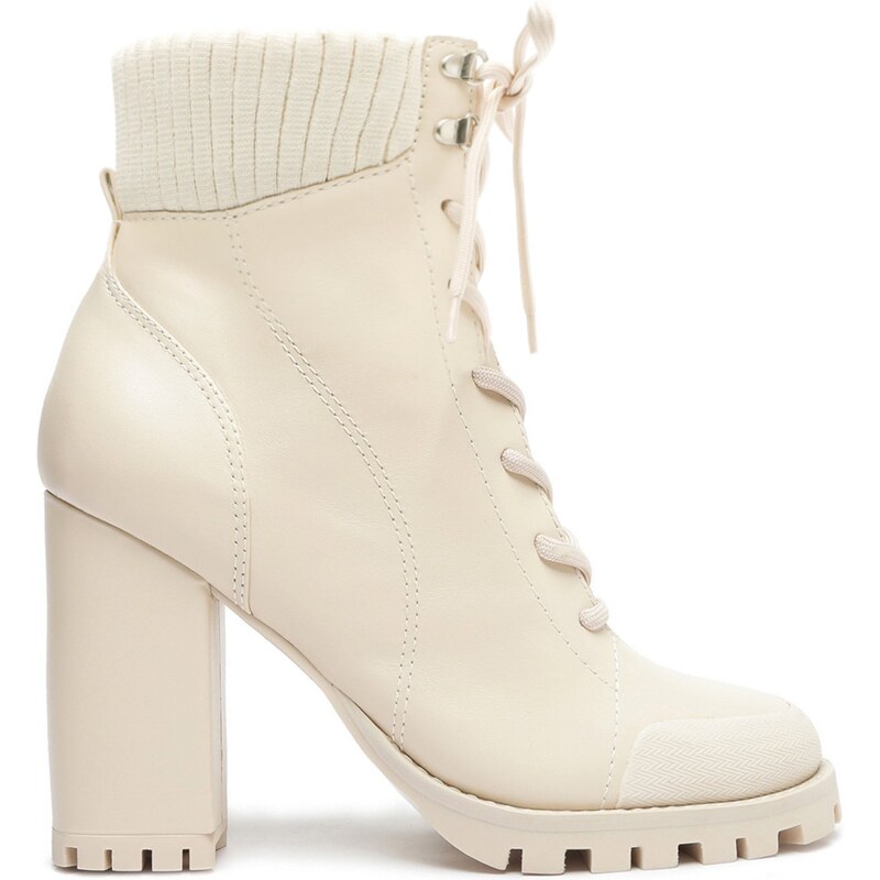 Bota Off White Couro Bloco Tratorada Lizza Arezzo GLAMI .br