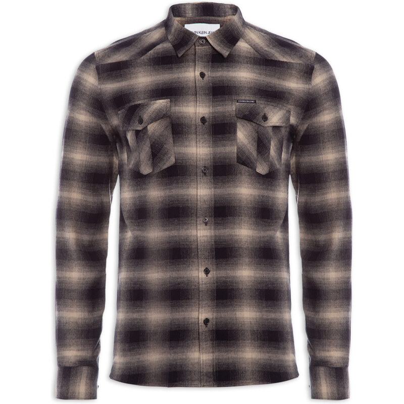 Camisa xadrez store calvin klein masculina