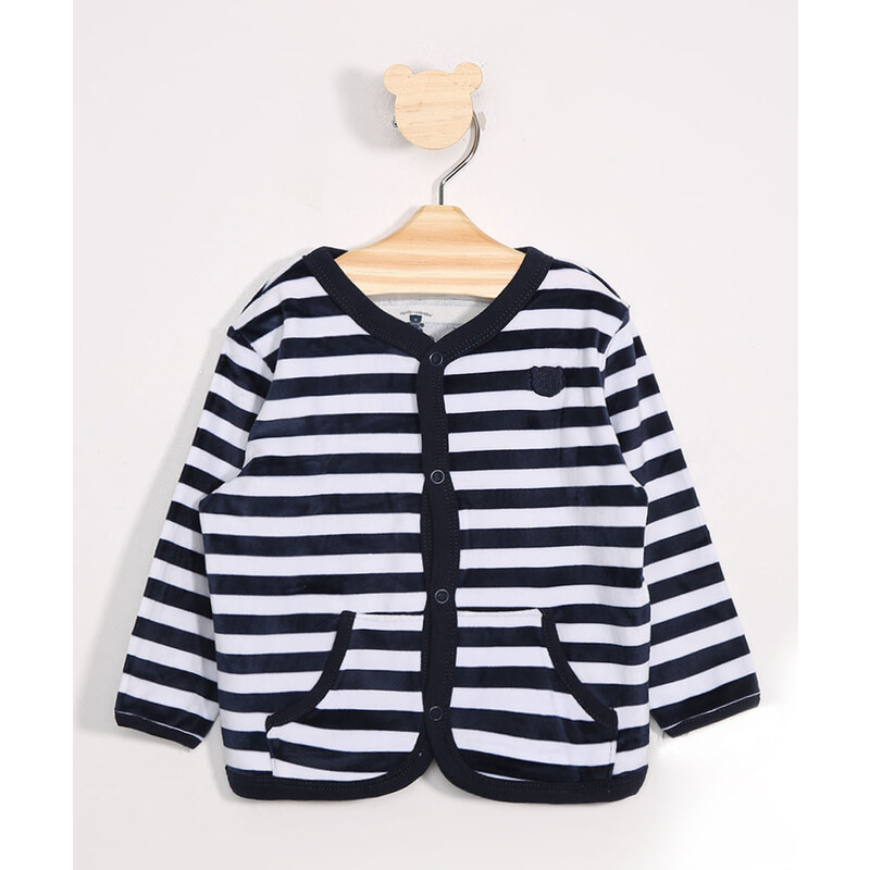 Cardigan infantil best sale azul marinho