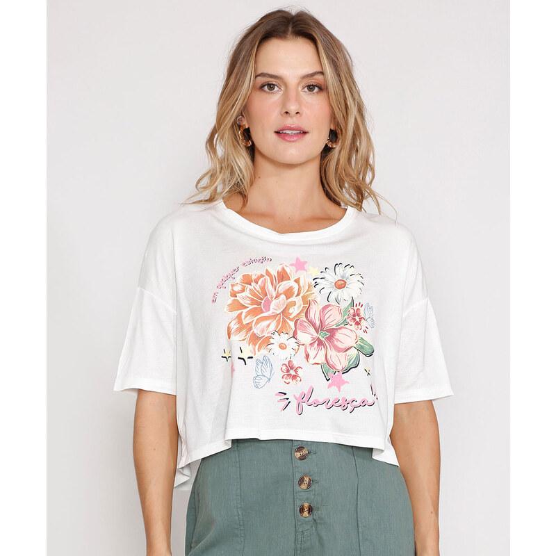 Camisa feminina de treino moda blusa casual estampa floral vazada