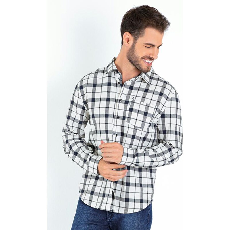 Camisa Xadrez Relax Manga Longa