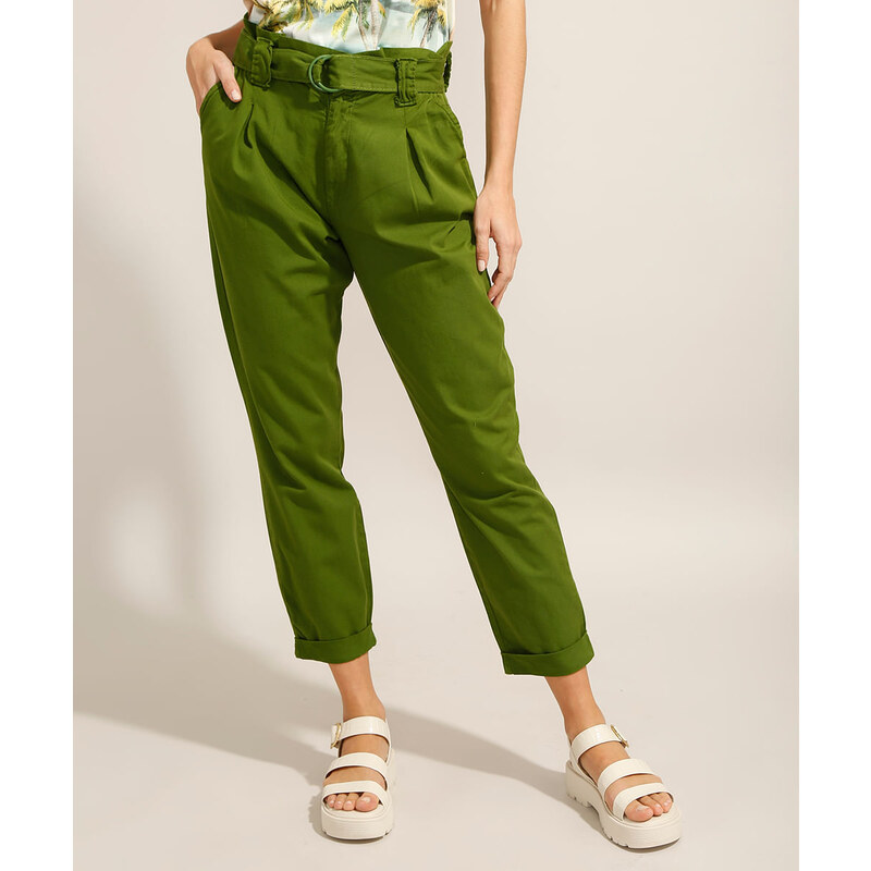 Calça 2024 clochard verde