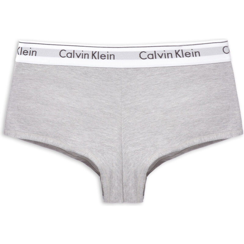 CALVIN KLEIN UNDERWEAR Calcinha Boyshort Modern Cotton - Cinza 