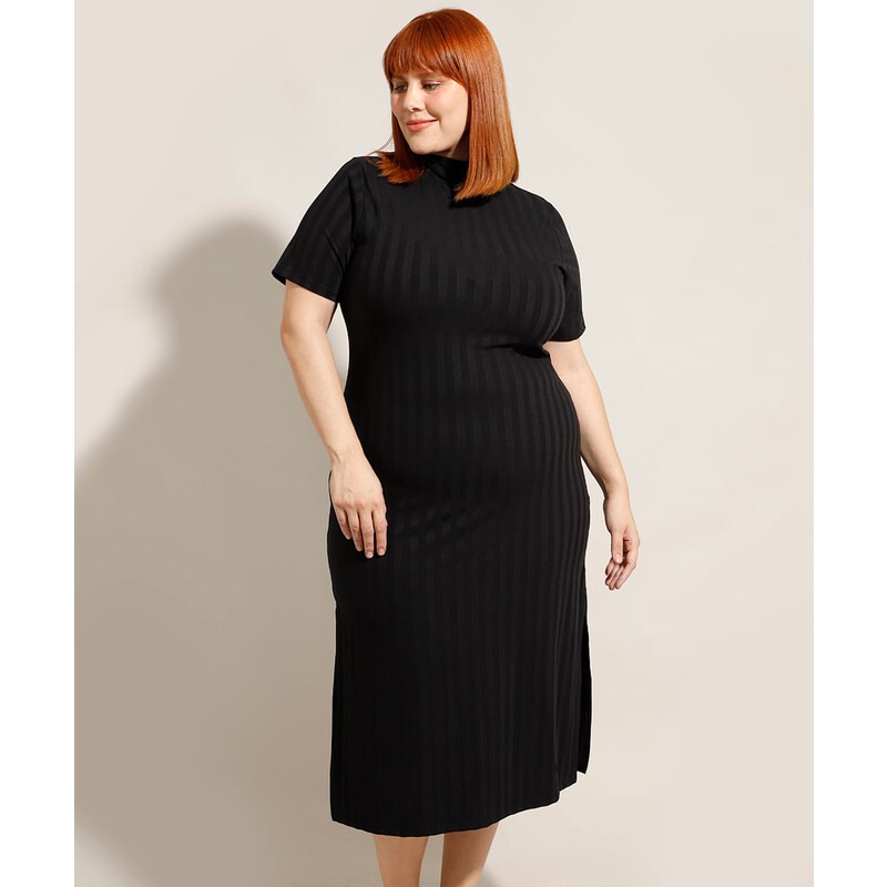 C&A Women's Dress Large Sizes Midi Regular Fit Dresses, black : :  Fashion