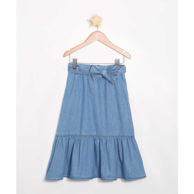 Saia longa infantil sales jeans