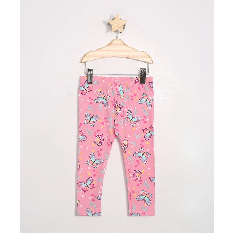 Calça Legging Infantil Com Glitter Rosa Escuro?