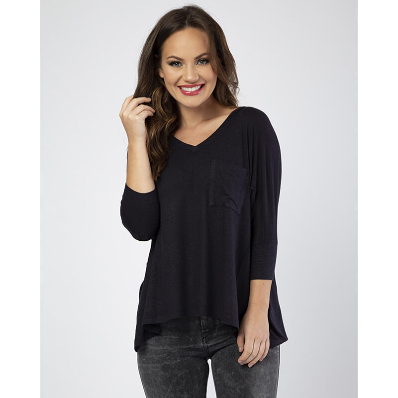 Simone Saga Blusa Bob Bolso Preto P GLAMI .br