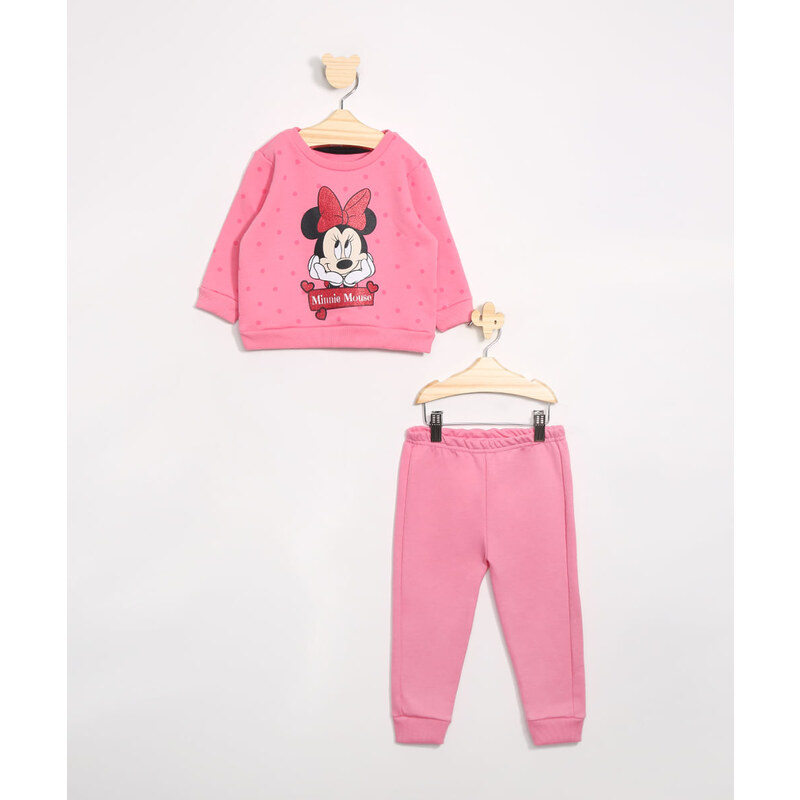 Calça Jogger Menina Minnie Conjunto Roupa Infantil Modinha