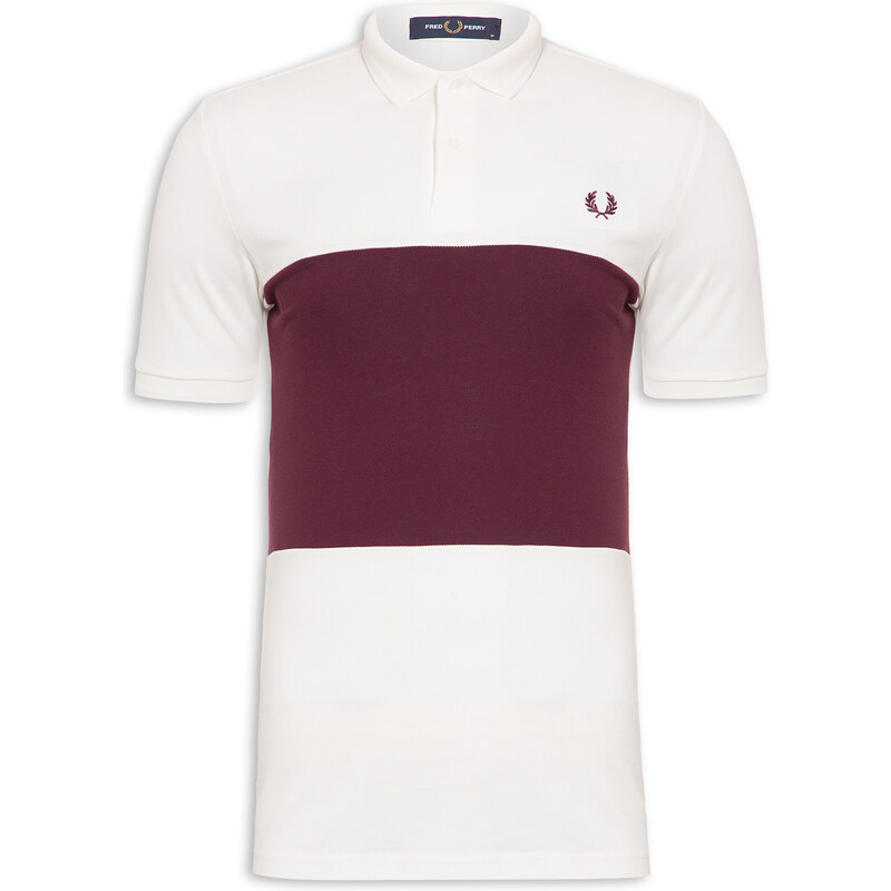 Fred perry colour block polo best sale