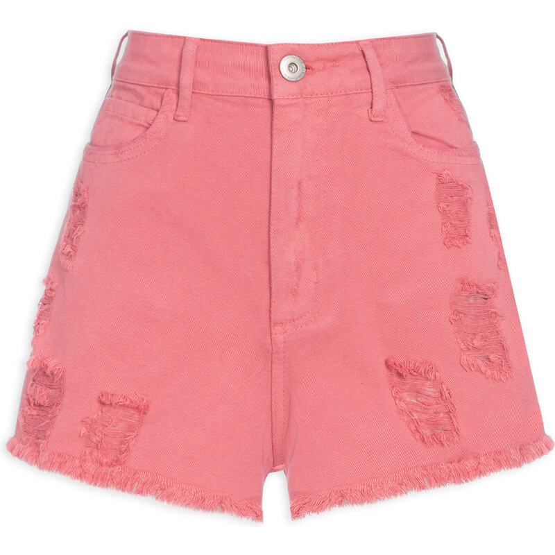 COLCCI Short Feminino Sarja Bruna - Rosa 