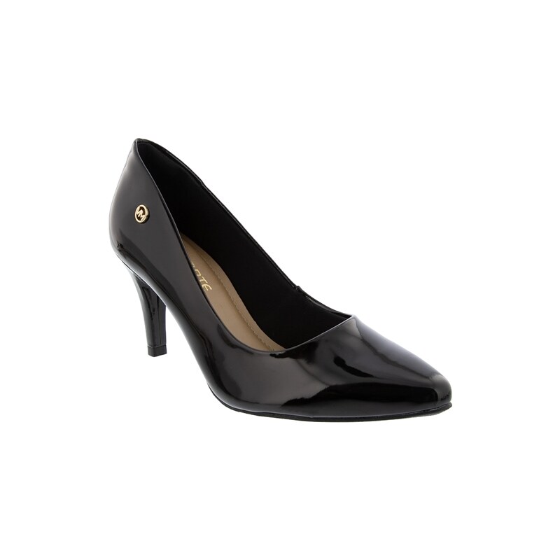 Scarpin via store marte preto verniz