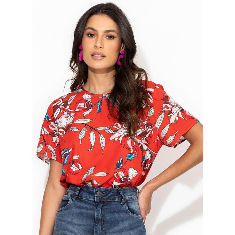 Blusa estampada colcci fashion