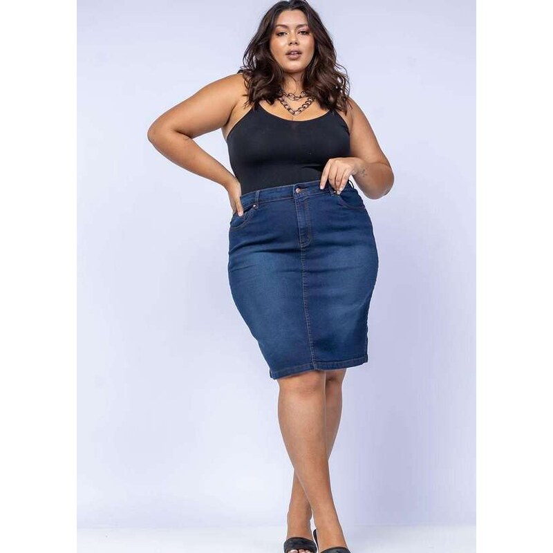 Saia reta 2024 plus size