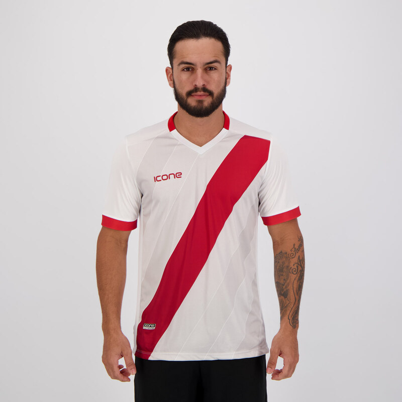 Camisa Ícone Sports Range Branca e Vermelha 