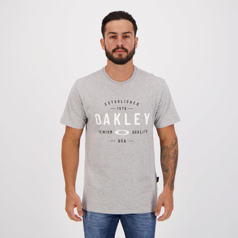 Camiseta Oakley Mark II SS Cinza Escuro - FutFanatics