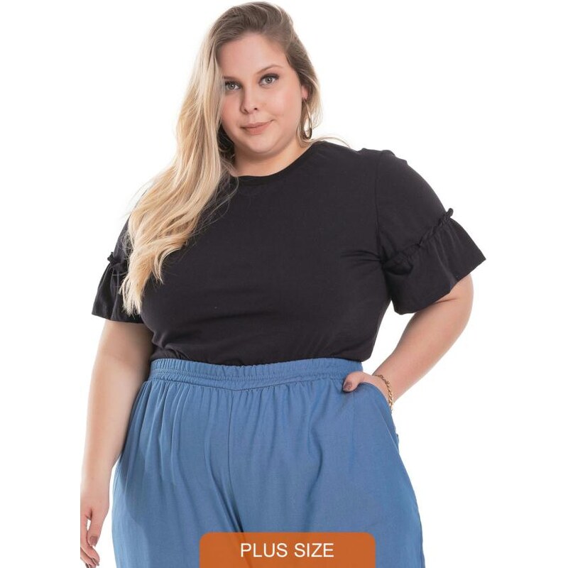 Blusas Femininas Plus Size Regata Senhora Bata Lisa