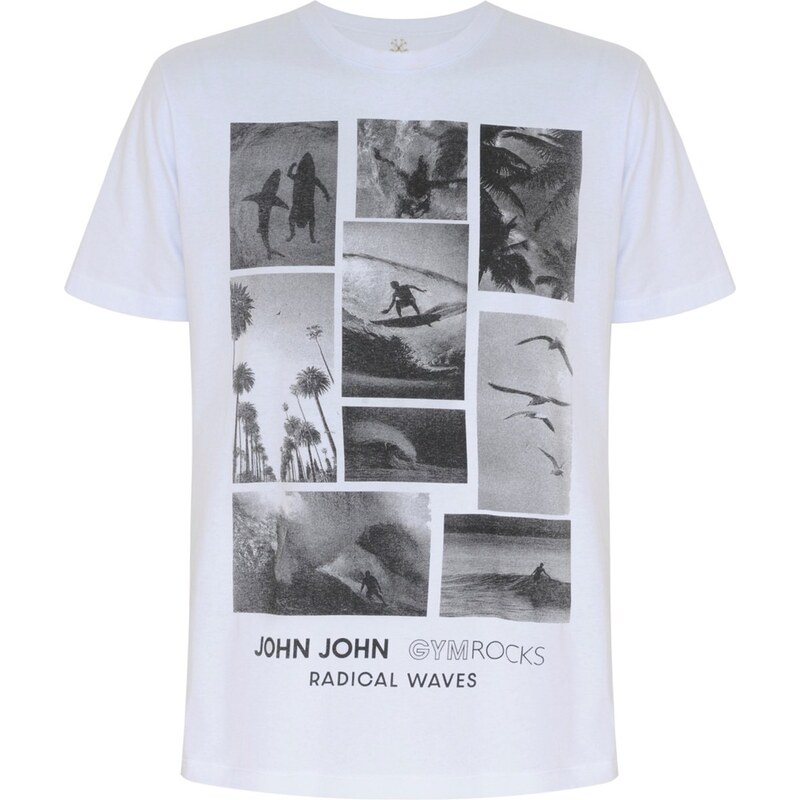 Camiseta John John Masculina Regular Logo Points Branca 
