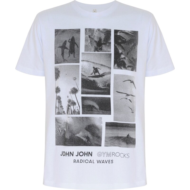 Camiseta john john masculina unfocused branca