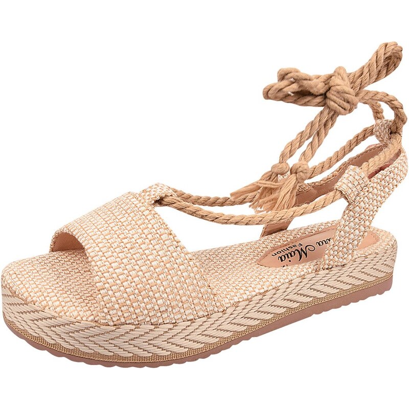 Sandalia flatform 2024 de amarrar